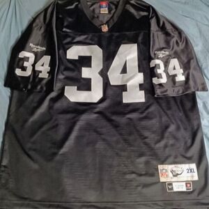 Reebok Throwback Bo Jackson #34 Oakland Raiders Jersey Sz XXL